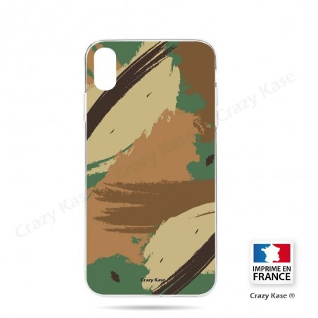 Coque Souple Motif Camouflage