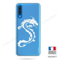 Coque compatible Galaxy A50 souple Dragon Blanc - Crazy Kase