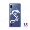 Coque compatible Galaxy A10 souple Dragon Blanc - Crazy Kase