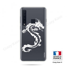 Coque compatible Galaxy A9 (2018) souple Dragon Blanc - Crazy Kase