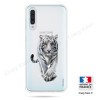 Coque compatible Galaxy A50 souple Tigre blanc - Crazy Kase