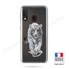 Coque compatible Galaxy A20e souple Tigre blanc - Crazy Kase